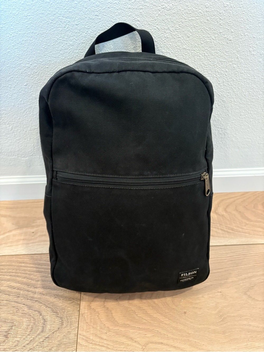 Filson Bandera Backpack Black Rugged Twill Made in USA Discontinued 20092142 22L
